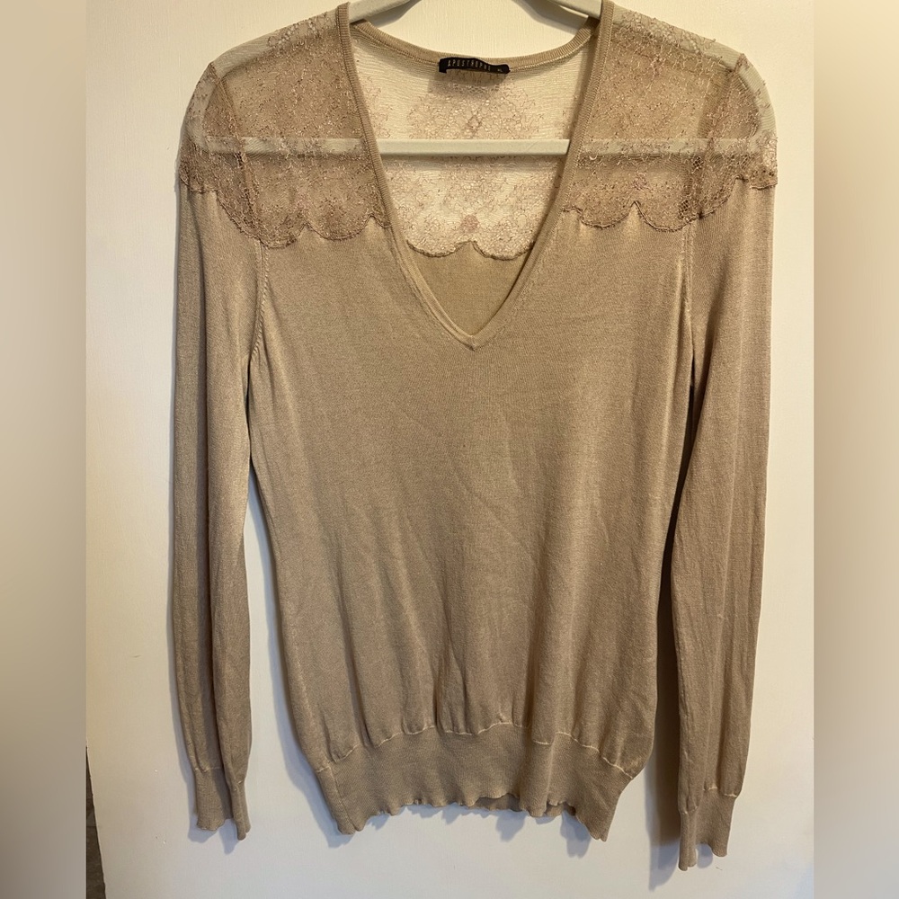 Apostrophe Paris Silk/Cashmere Sweater - Sz XL